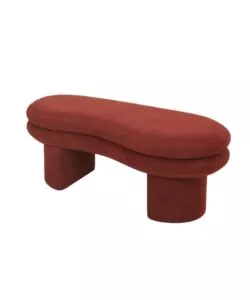 Panca bellahome 'onda' mattone 106x43x43 cm
