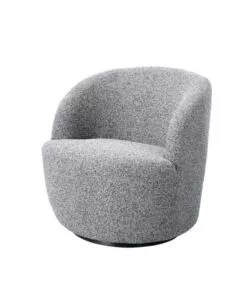 Poltrona girevole bellahome 'aura' grigio 65x77x69 cm