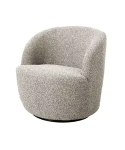 Poltrona girevole bellahome 'aura' sabbia 65x77x69 cm