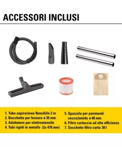 Outlet - usato per prova - aspiratore solidi liquidi elettrico stanley "sxvc30xtde" 1600w 30lt 36,5 l/s