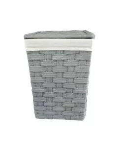 Portabiancheria easy system 'piccolo' in tnt grigio 34,5x34,5x49,5 cm