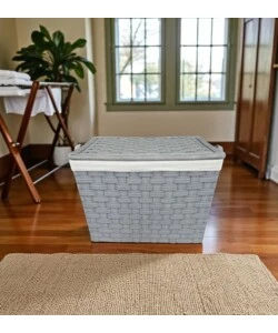 Baule con ruote in tnt easy system grigio 64x45x51 cm