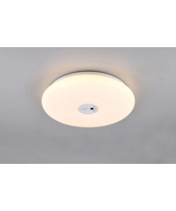 Plafoniera led "vedera" bianca con videocamera 6000k Ø40 cm