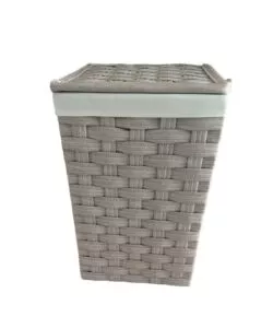 Portabiancheria easy system 'medio' beige in tnt 38,5x38,5x57,5 cm