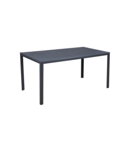 Set da giardino essenza "sven" antracite 6 sedute e tavolo