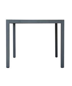 Set da giardino solaria "tarquinia" antracite in ferro e vetroceramica 4 sedute e tavolo