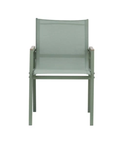 Set da giardino solaria "tarquinia" verde in ferro e vetroceramica 4 sedute e tavolo