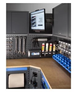 Moduli per garage fami "linea 391" angolare in lamiera antracite 368,8+247,2x49,5x190 cm