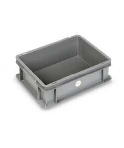 Contenitore europallet fami 'euro box' in polipropilene grigio 40x30x13 cm