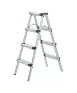 SCALA PIEGHEVOLE EASY SYSTEM IN ALLUMINIO CON 4 GRADINI PORTATA 150 KG