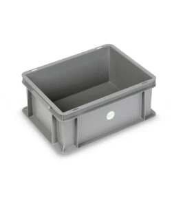 Contenitore europallet fami 'euro box' in polipropilene grigio 40x30x10 cm