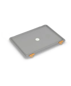 Coperchio per euro box fami con chiusura in polipropilene grigio 40x30x3 cm