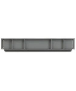 Contenitore europallet fami "euro box" in polipropilene grigio 60x40x7 cm