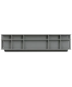 Contenitore europallet fami "euro box" in polipropilene grigio 60x40x10 cm