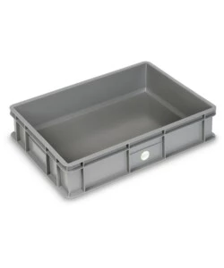 Coperchio per euro box fami con chiusura in polipropilene grigio 40x30x3 cm