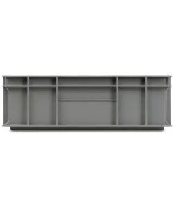 Contenitore europallet fami "euro box" in polipropilene grigio 60x40x13 cm