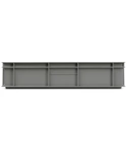 Contenitore europallet fami "euro box" in polipropilene grigio 60x40x13 cm