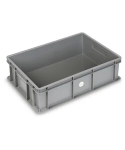 Contenitore europallet fami 'euro box' in polipropilene grigio 60x40x17 cm