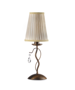 Onli Bronzo Lampada Da Tavolo 1 Luce "Delia" E14