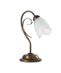 Onli Bronzo Lampada Da Tavolo 1 Luce "Odino" E14