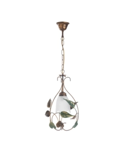 Onli Bronzo Lampadario 1 Luce "Arpa" E27