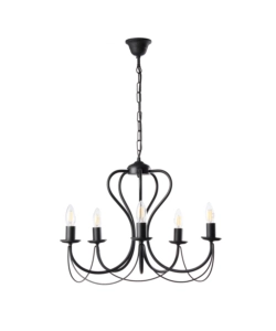 Onli Nero Lampadario 3 Luci "Candela" E14