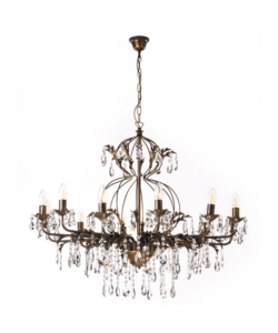 Onli Bronzo Lampadario 12 Luci "Teresa" E14