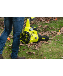 Soffiatore a batteria con turbine jet ryobi "ry36blxa-140p" batterie incluse 2x4ah 36v