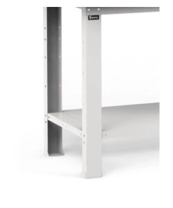 Banco da lavoro garage fisso fami "work" in legno di faggio e lamiera grigio chiaro 102,4x75x88,2 cm