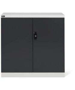 Armadietto con ante a battente fami 'perfom' in lamiera grigio e antracite 102,3x55,5x100 cm