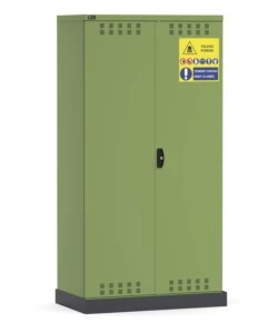 Armadio per fitofarmaci e fitosanitari fami 'perfom' in lamiera verde 104,8x60x202,7 cm