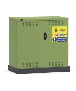 Armadietto per fitofarmaci fami 'perfom' in lamiera verde 104,8x600x102,7 cm
