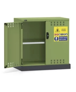 Armadietto per fitofarmaci fami "perfom" in lamiera verde 104,8x600x102,7 cm