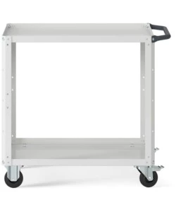 Carrello da officina fami "clever small" con due ripiani in lamiera grigio 90,8x51,5x81,9 cm
