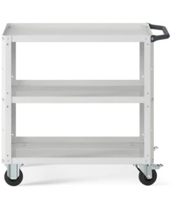 Carrello da officina fami "clever small" con tre ripiani in acciaio grigio 90,8x51,5x81,9 cm