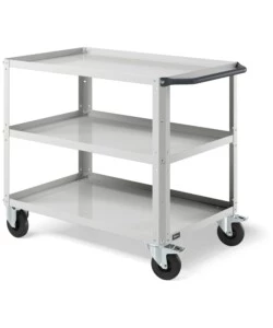 Carrello da officina fami 'clever large' con due ripiani in lamiera grigio 102,8x61,5x81,9 cm