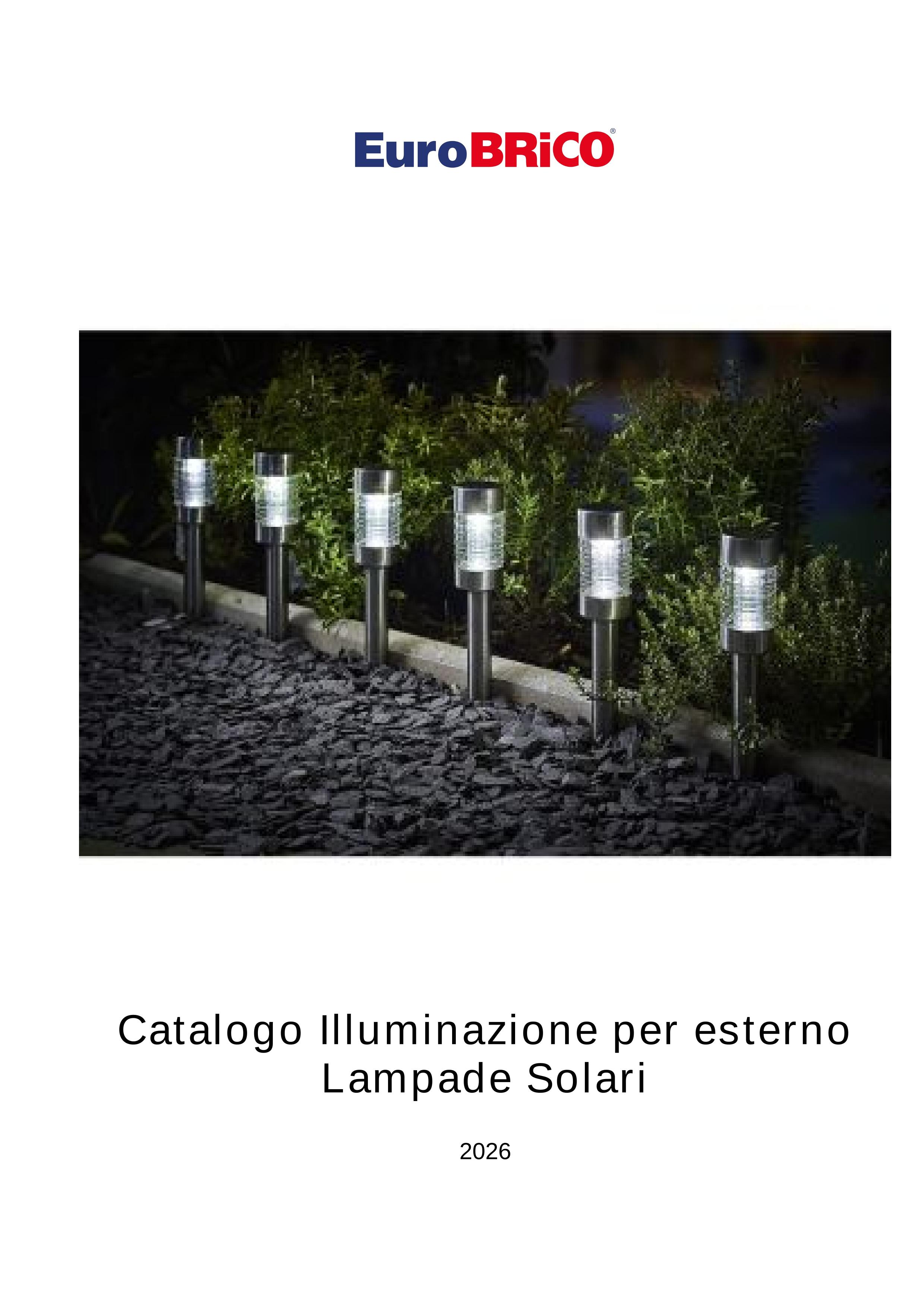 Catalogo Illuminazione da esterno Lampade Solari