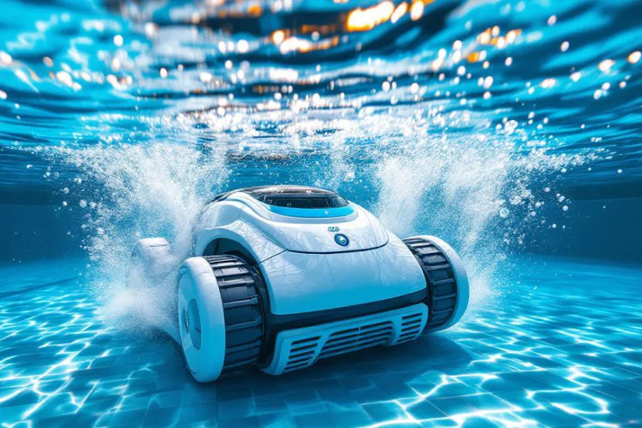 Pulire Il Fondo Della Piscina Con Il Robot