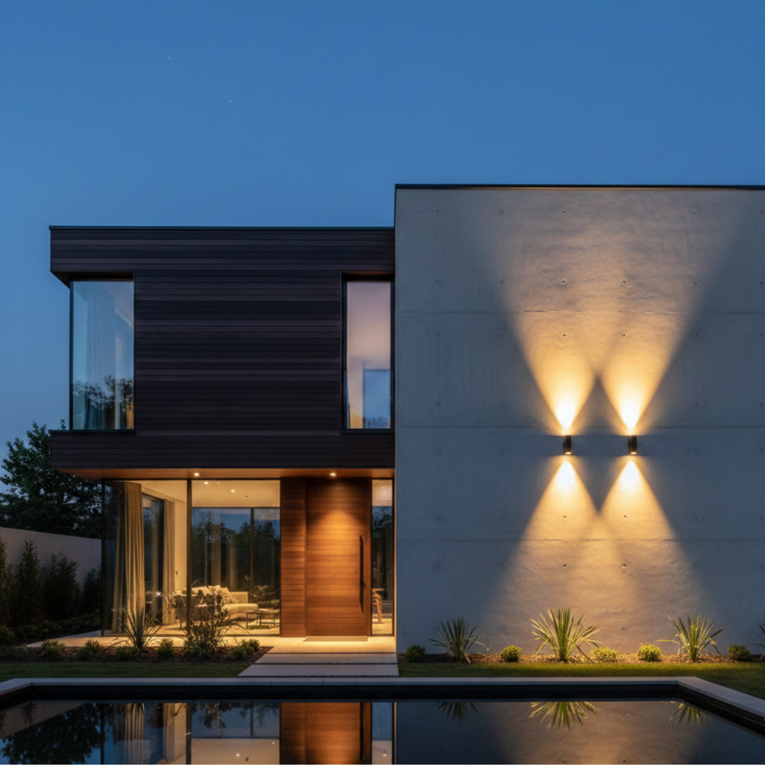 Illuminazione Giardino Parete Illuminata