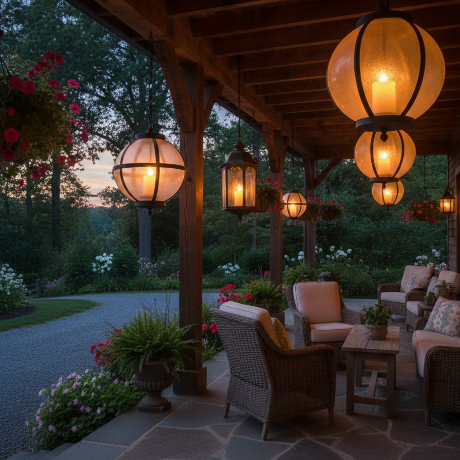 Illuminazione Giardino Illuminazione Portico