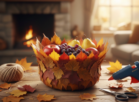 Crea Un Cestino Di Foglie Autunnali