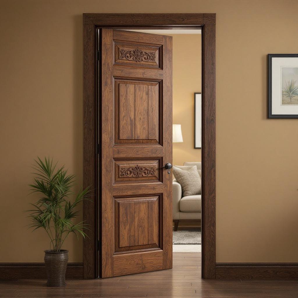 Porta In Legno Scuro