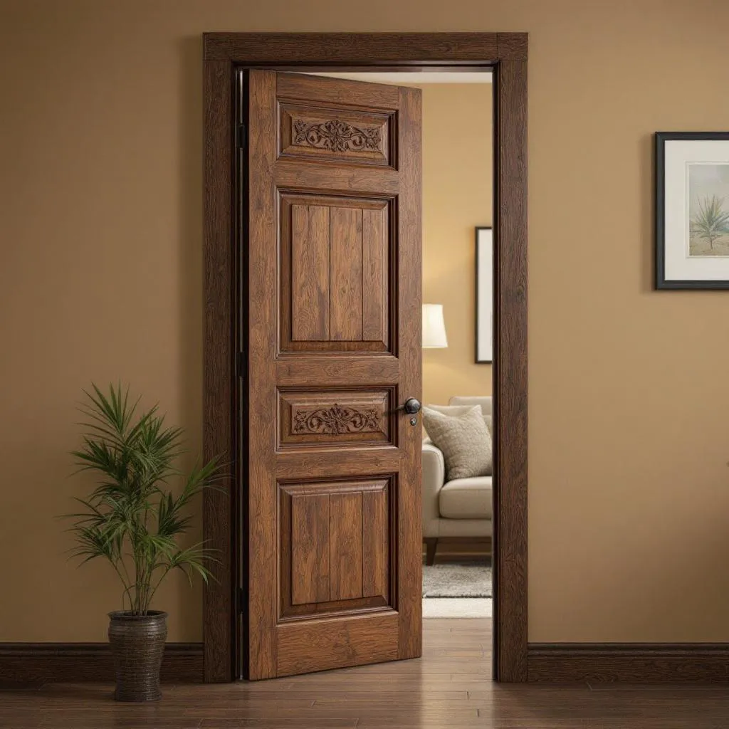 Porta In Legno Scuro