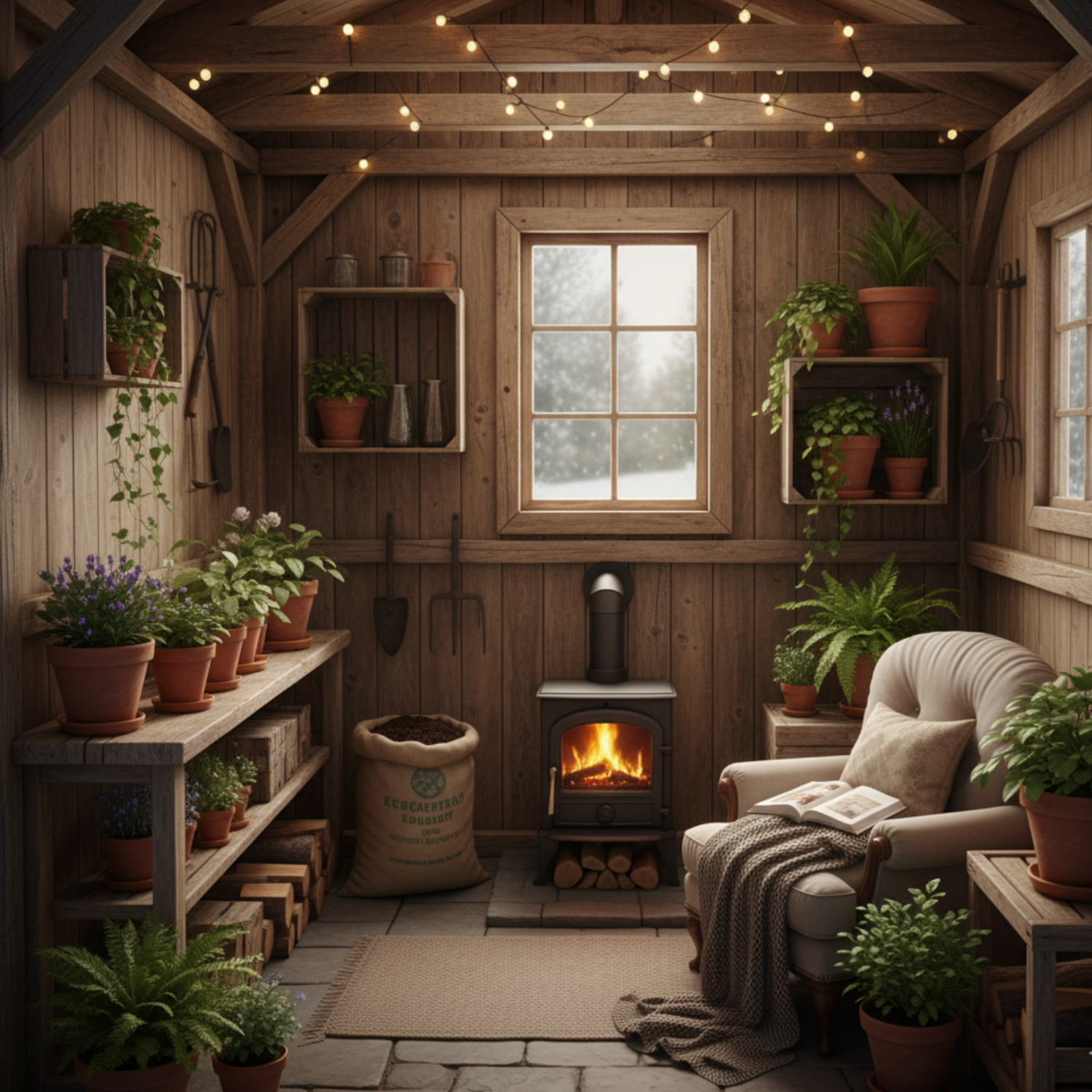 Giardino Inverno Casetta In Legno